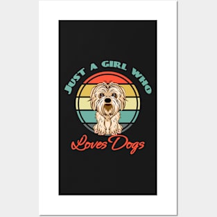 Just a Girl Who Loves Shih Tzus Dog Puppy Lover Cute Posters and Art